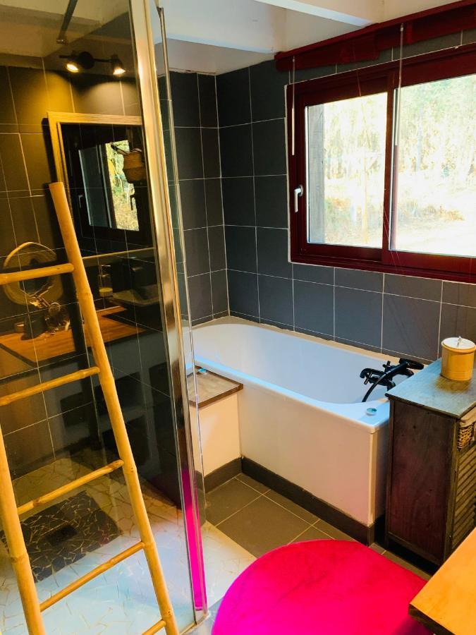 Hacienda De La Canopee Avec Piscine Chauffee Au Sel Hourtin Kültér fotó